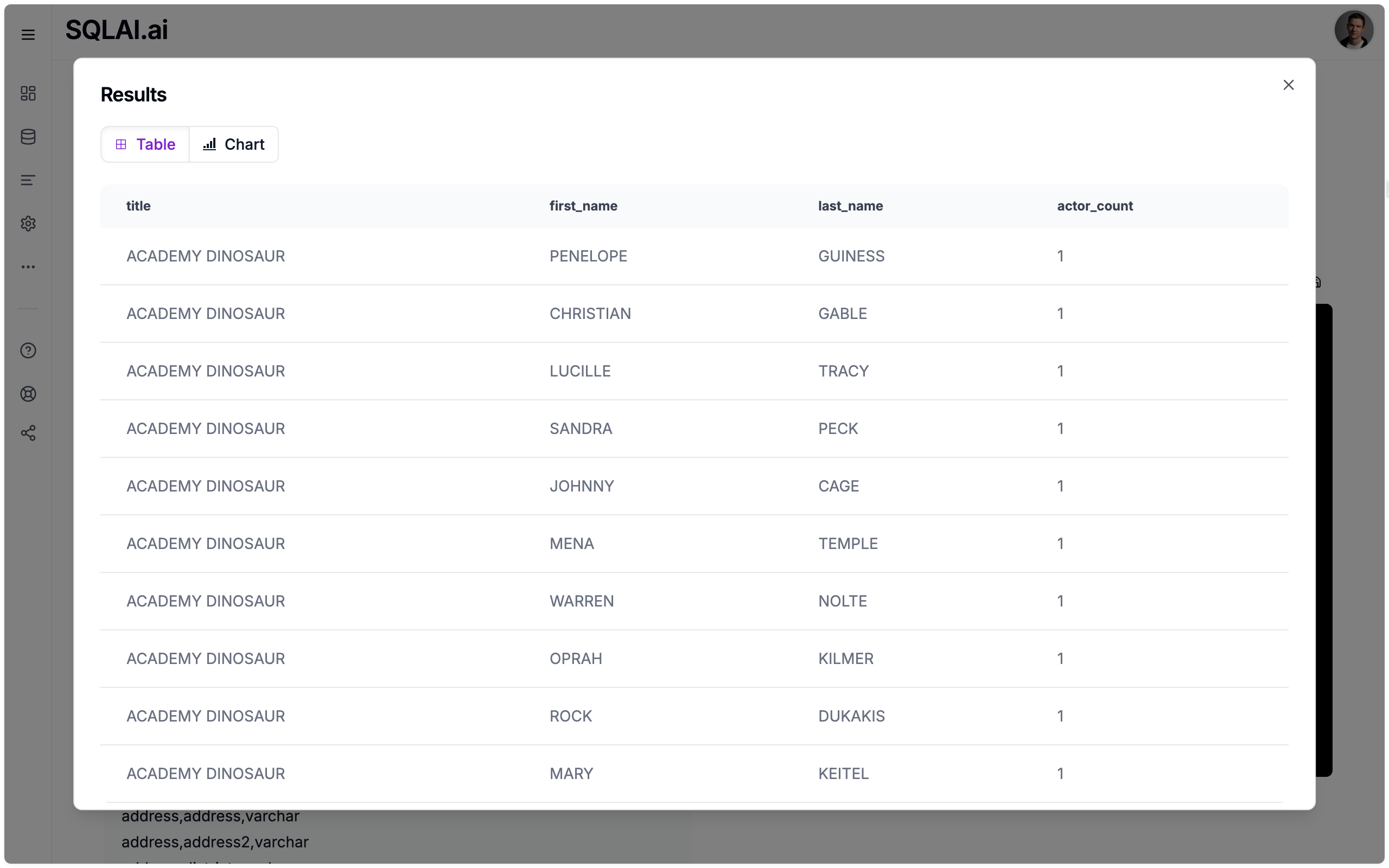 Get data insights with AI